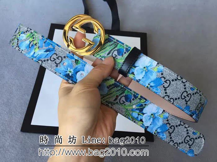 古馳CUCCI 高級人造革印花面料 款式新穎別致 高端大氣 奢華時尚女士皮帶 GHG1263